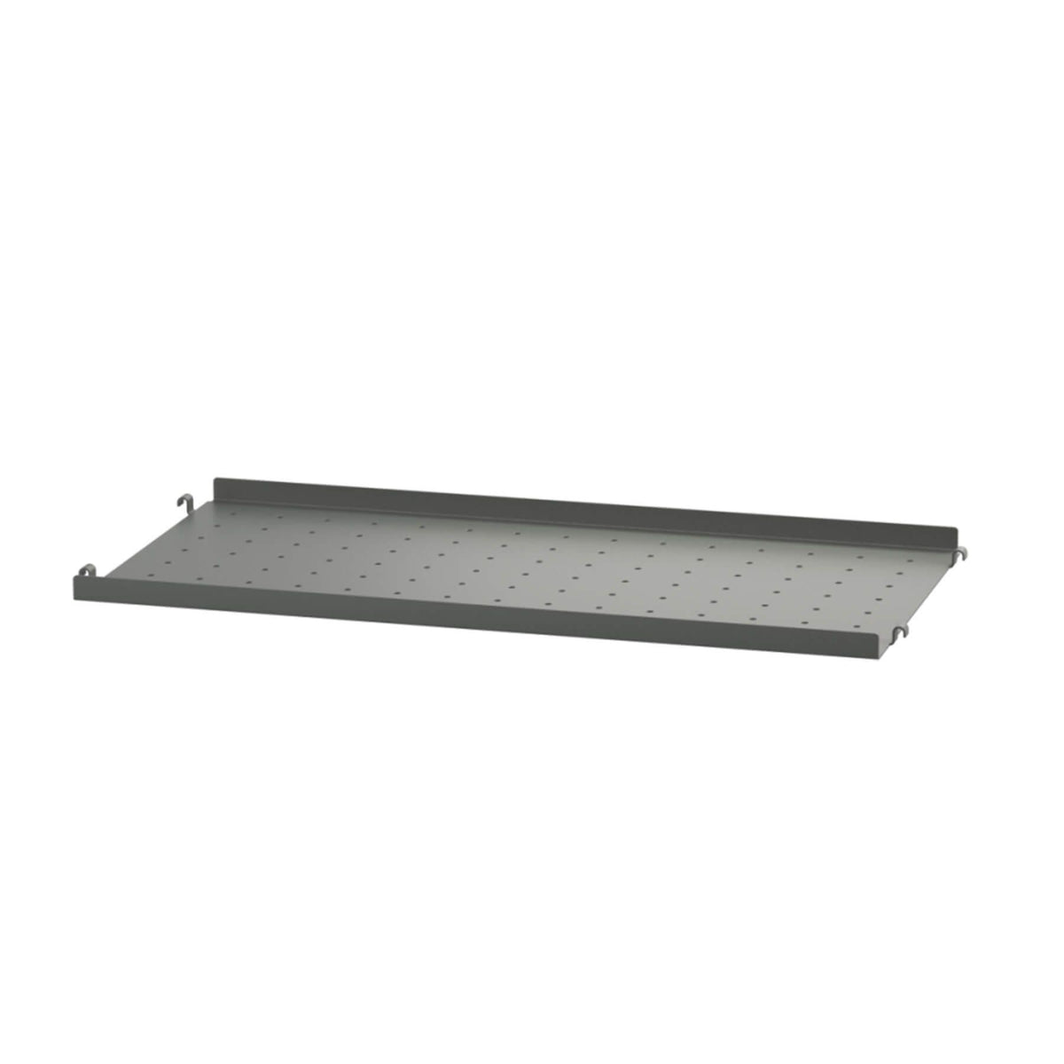 String Furniture String Metal Shelf with Low Edge