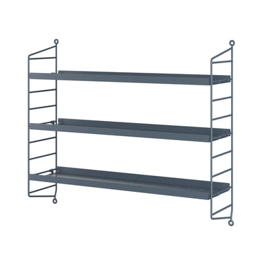 String Furniture String Pocket Shelving - Metal