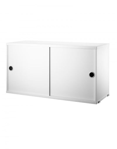 String Furniture String Cabinet with Sliding Doors