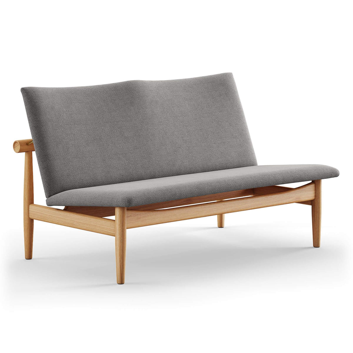Finn Juhl The Japan 2 Seater Sofa in Dark Oiled Oak