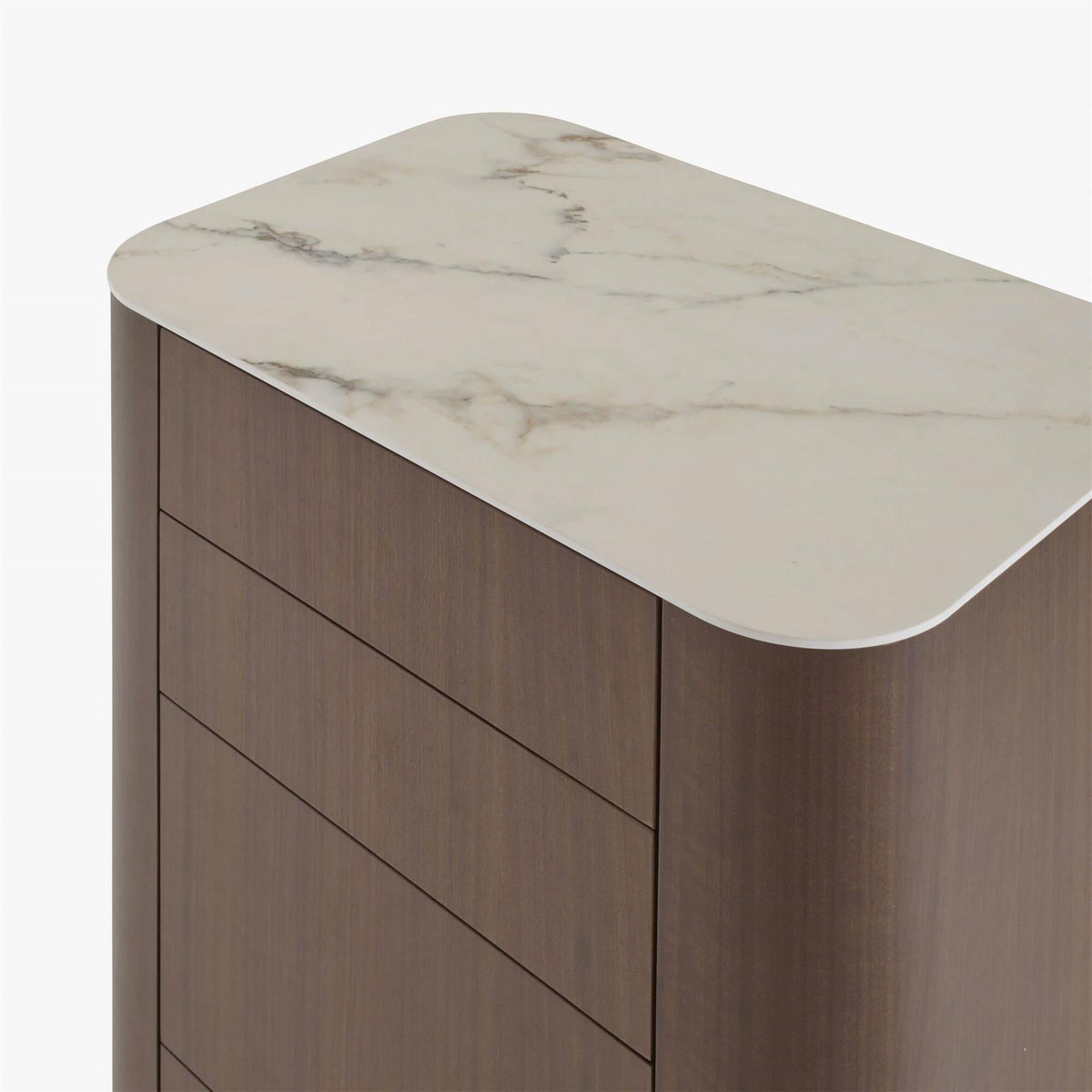 Ligne Roset Parabole Chest of Drawers in Dark Walnut