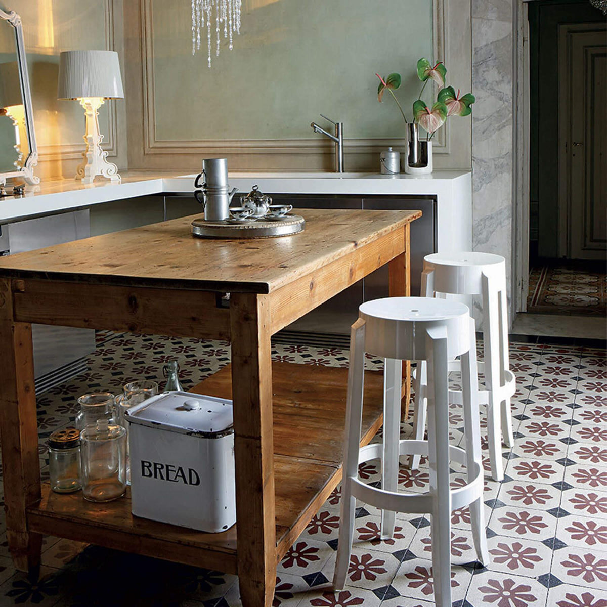 Kartell Charles Ghost Garden Stool