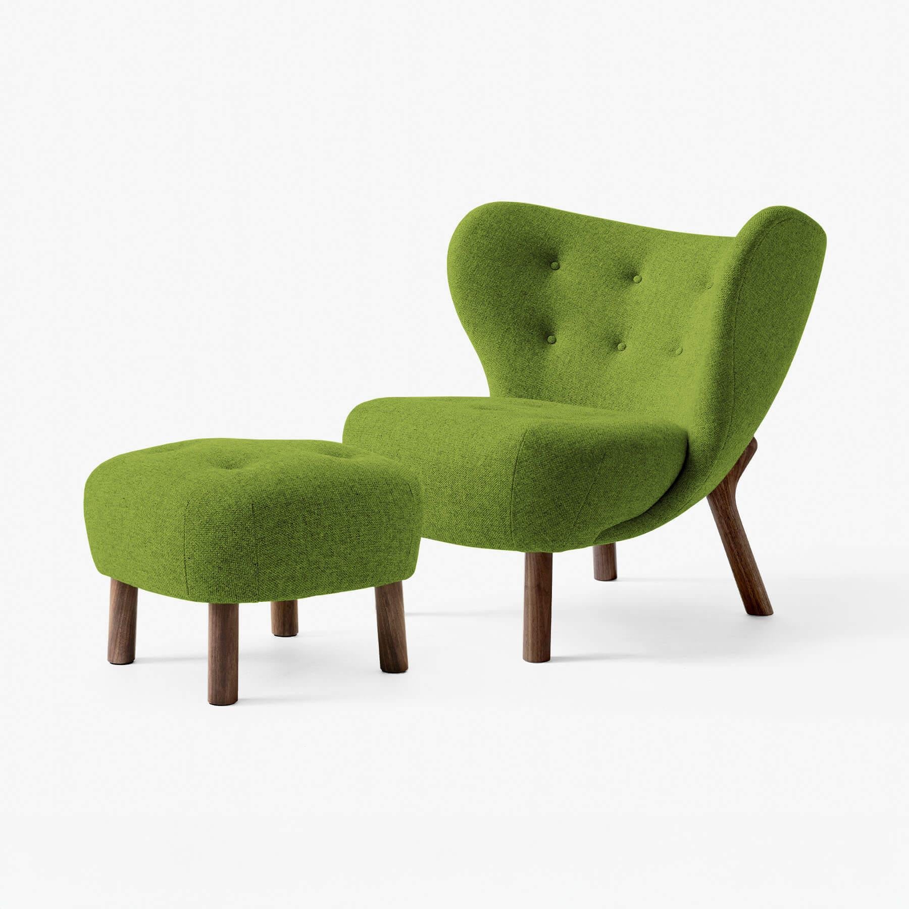 &Tradition VB1 Little Petra Chair with Footstool