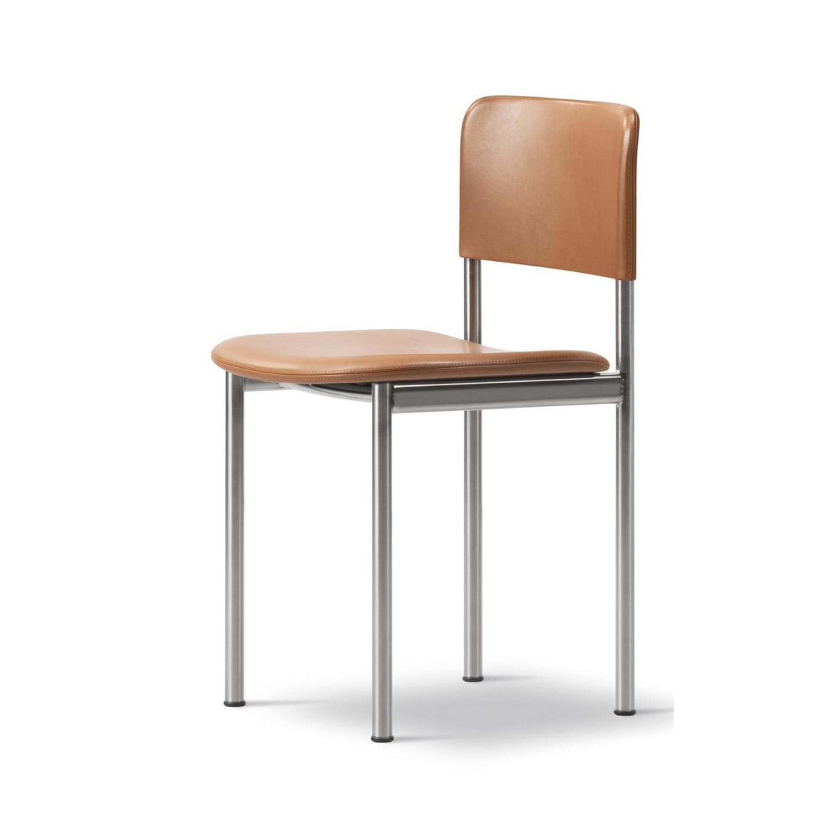 Fredericia Plan Dining Chair with Metal Legs, Fully Upholstered