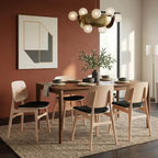 Fredericia Soborg Wood Base Chair with Upholstered Seat