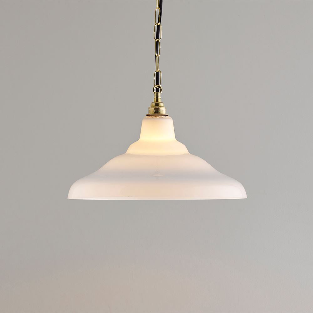 Davey Glass School Pendant Light