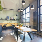 Vitra EM Dining Table with Solid Oak Top