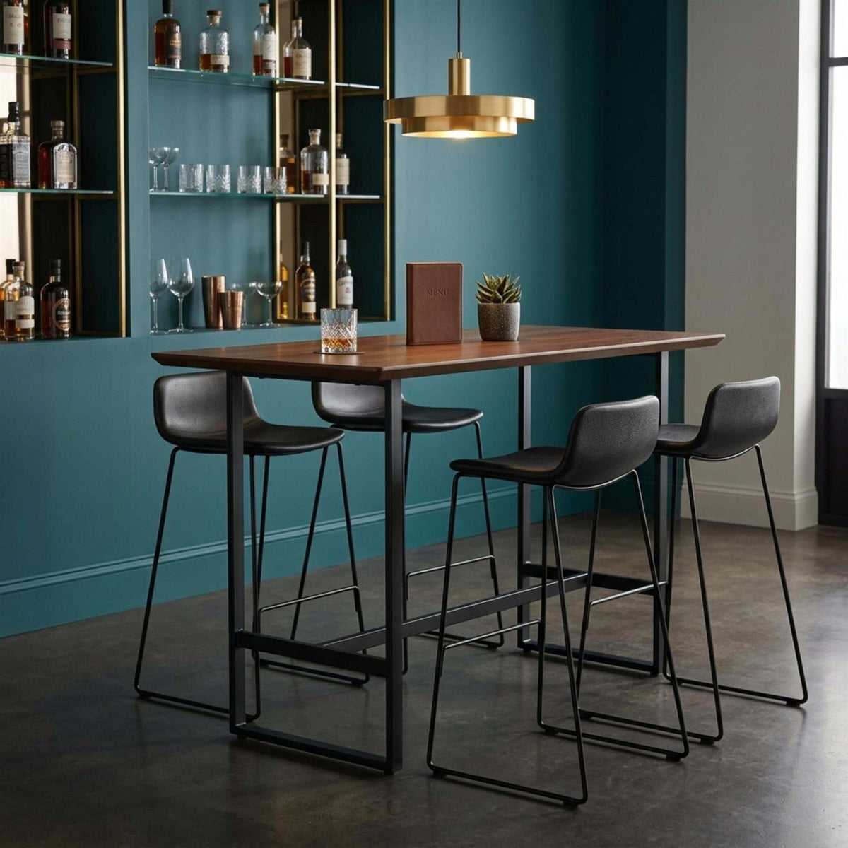 Fredericia Pato Sledge Bar Stool, Fully Upholstered