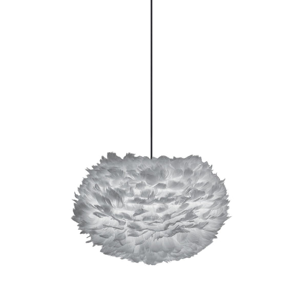 Outlet Umage Eos Pendant Light - Medium, Light Grey, Black Cord Set
