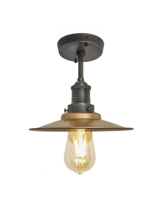 Industville Brooklyn Flush Ceiling Light - Flat Shade