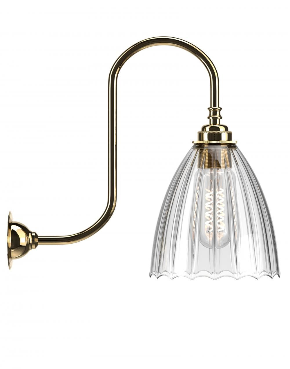 Fritz Fryer Ledbury Swan Neck Wall Light