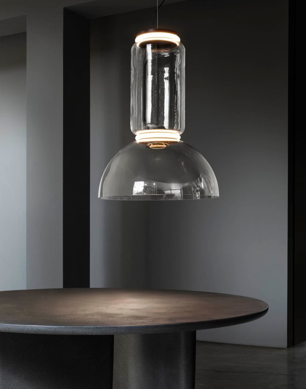 Flos Noctambule Pendant Light - Low Cylinder & Bowl