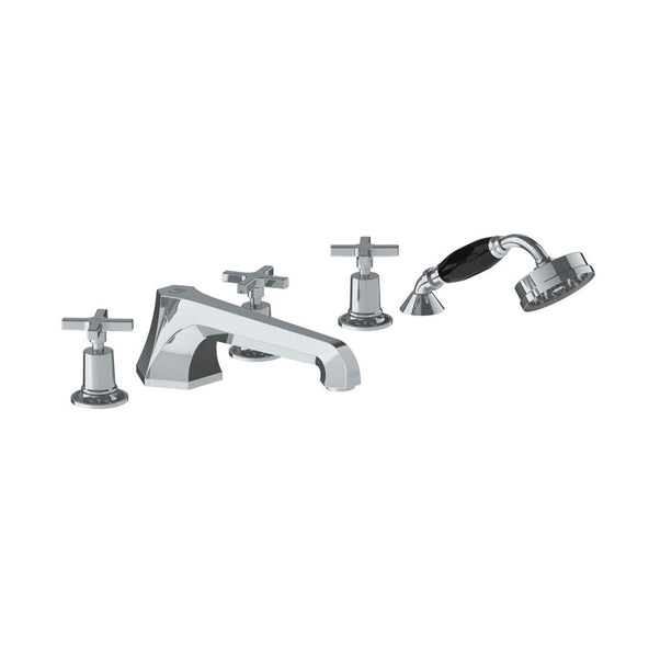 Outlet Lefroy Brooks Mackintosh Five Hole Bath Set with Diverter & Pull Out Shower MH1260CP - Chrome