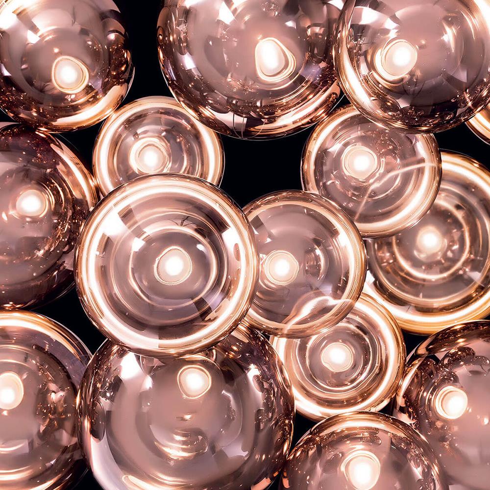 Random cluster pendant light