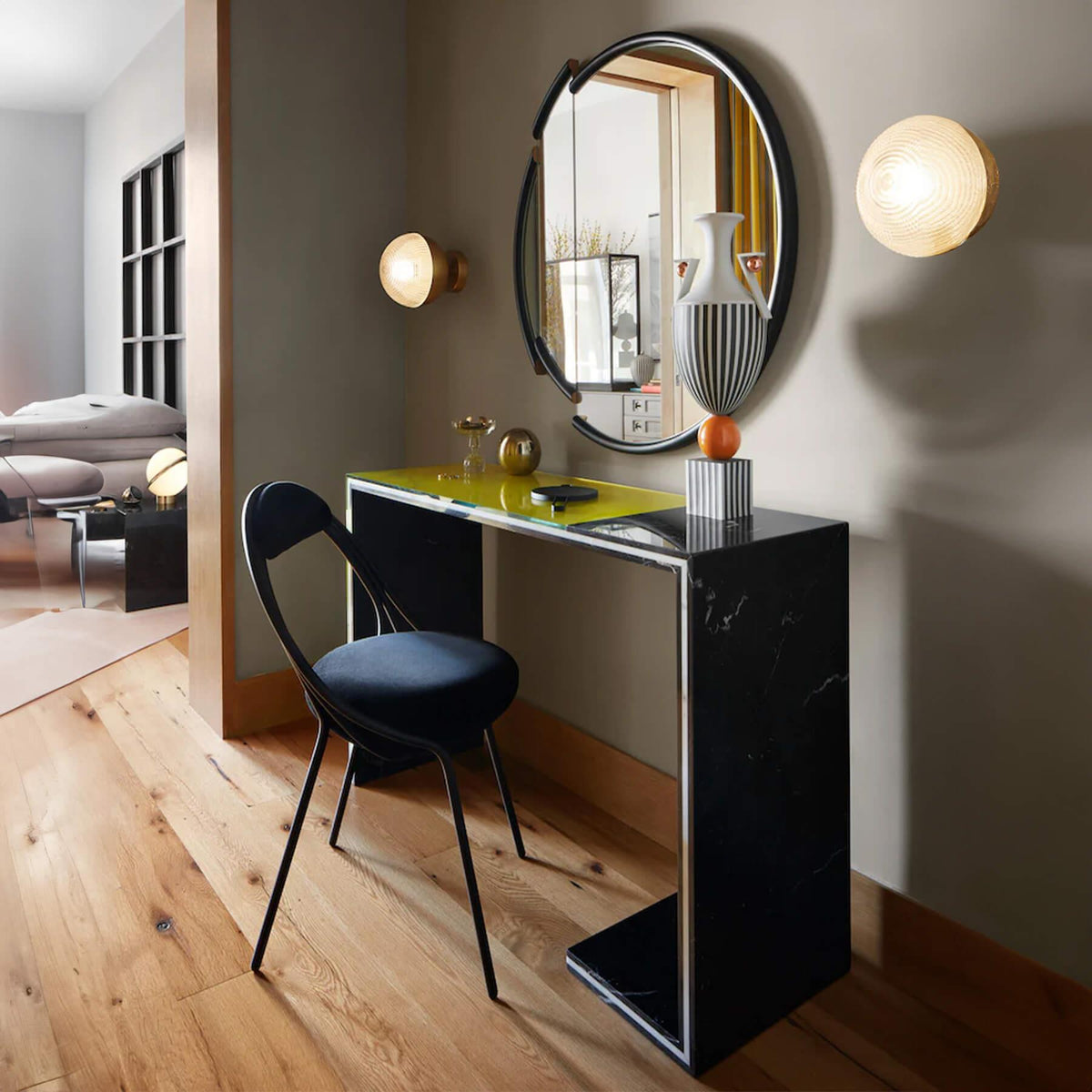 Lee Broom Split Mirror Round