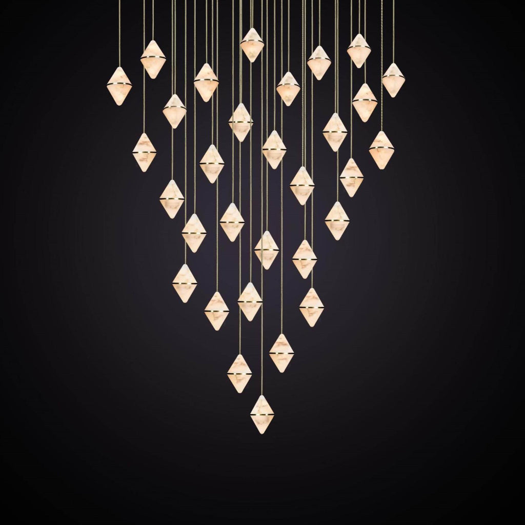 Marc Wood Gem Conical Cluster Pendant Light