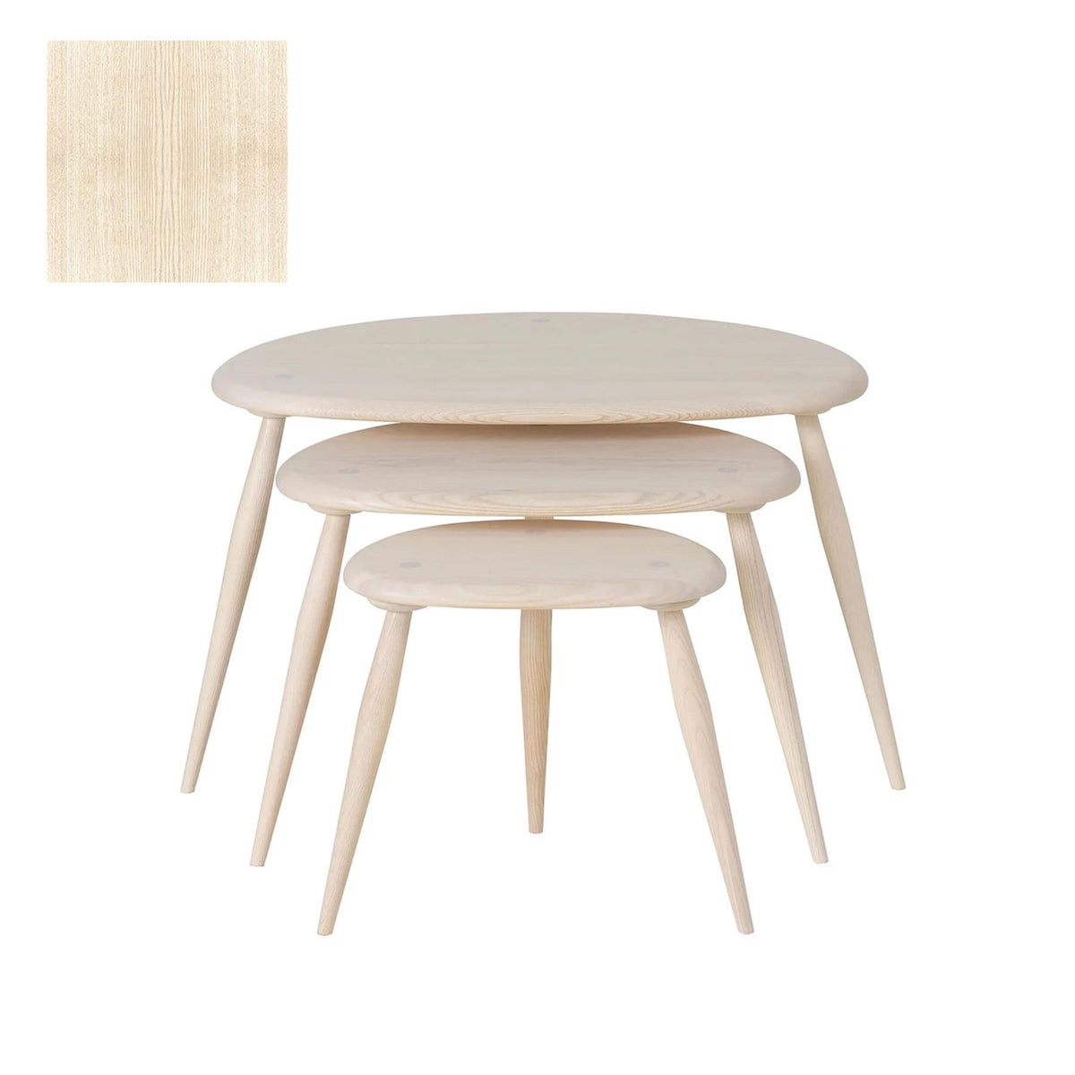 Ercol Pebble Nest of Tables