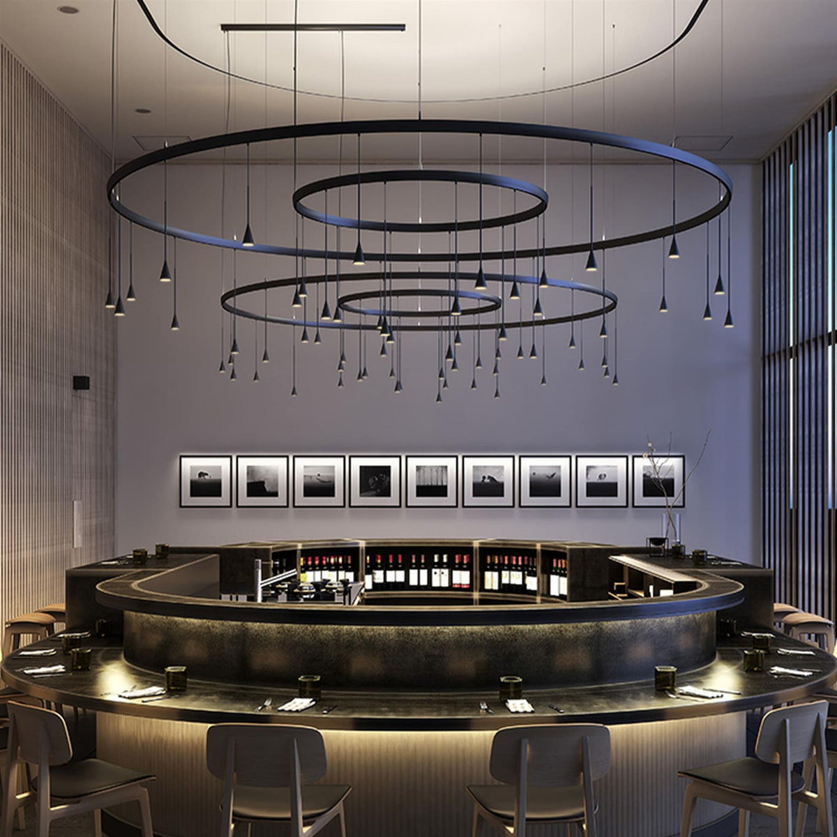 Bover Skybell Circle Pendant Light