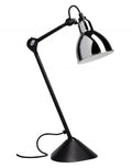 Outlet Lampe Gras 205 Table Lamp - Chrome Shade, Round