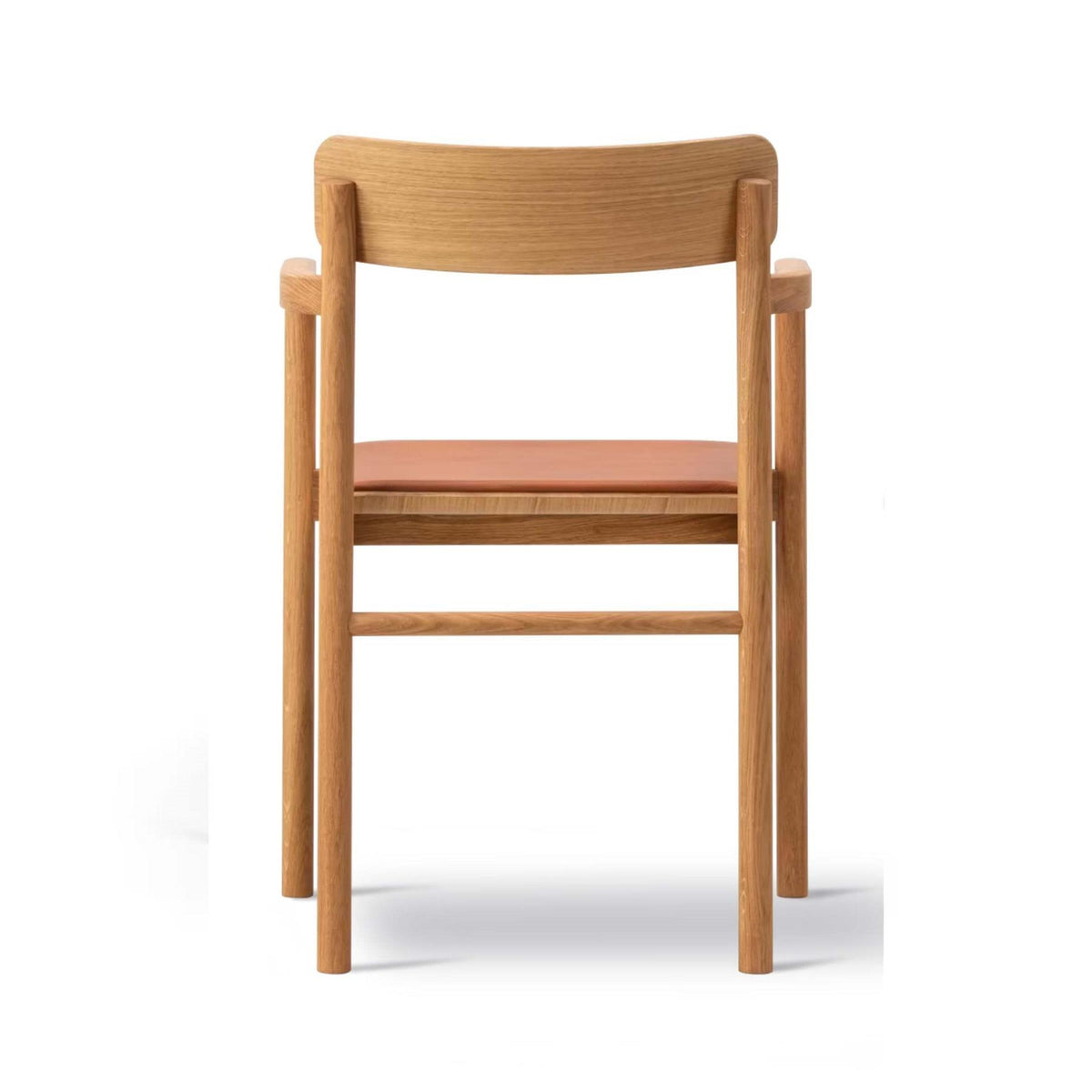 Fredericia Post Armchair with Upholstered Seat