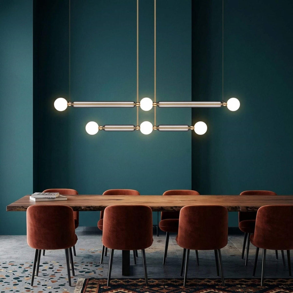 Marc Wood Case 2 Tier Linear Pendant Light