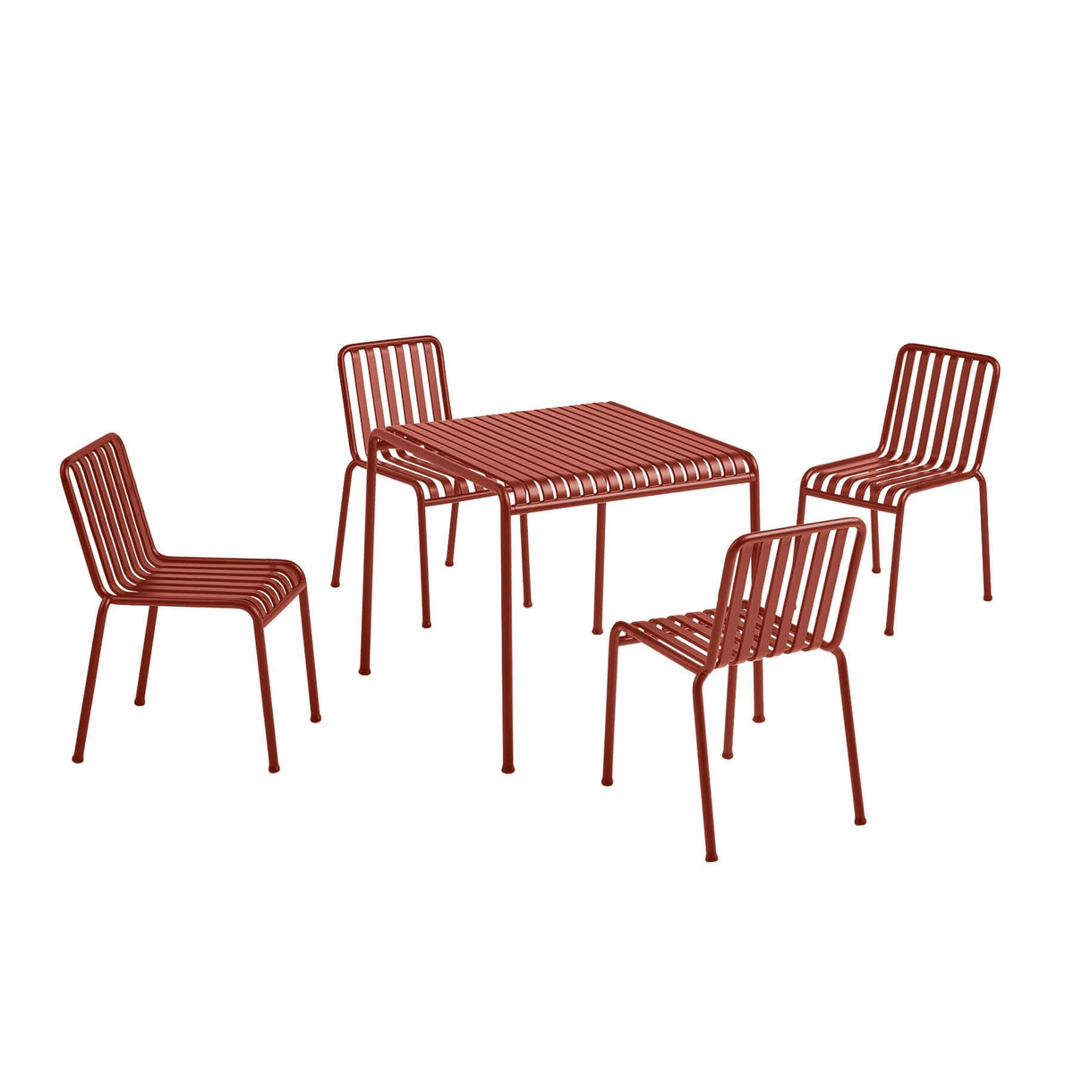 Ex-Display HAY Palissade Dining Collection - Chairs without Arms - Iron Red