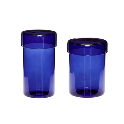 Outlet Hubsch Pop Storage Jar - Set of 2 - Blue, Large