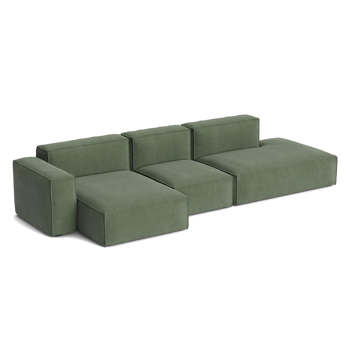 HAY Mags Soft 3+ Seater Sofa Low Armrest with Removable Cover Combination 4 Left