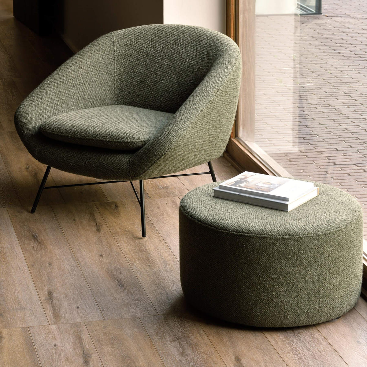 Ethnicraft Barrow Pouf