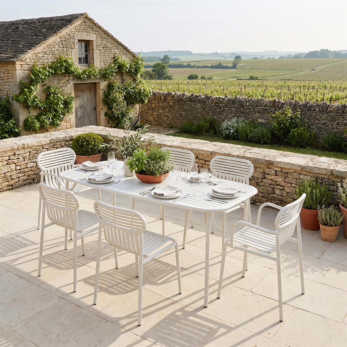 Petite Friture Week-End Garden Dining Set - Large - Curated by Holloways of Ludlow