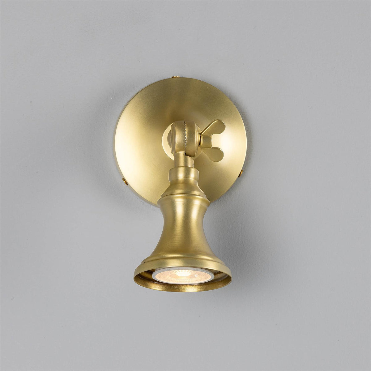 Mullan Lighting Accra Traditional Small Brass Spotlight