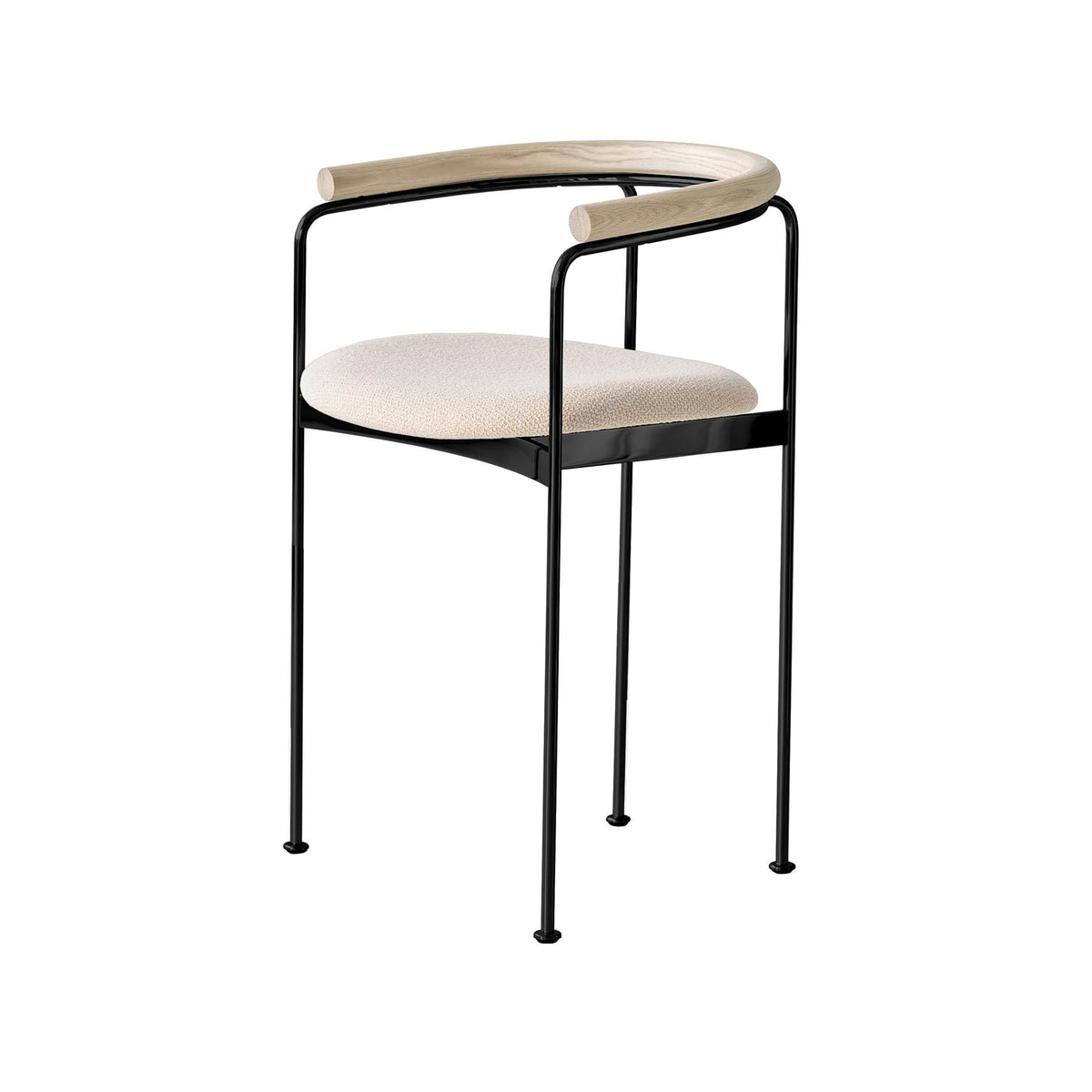 DK3 Baia Counter Stool with Wooden Back