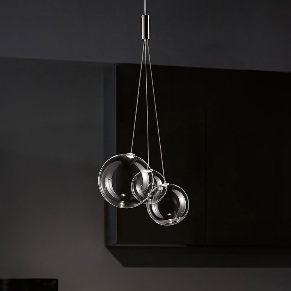 Random cluster pendant light