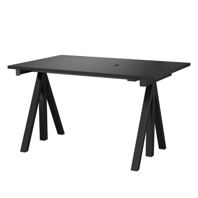 String Furniture Desk Adjustable Height Black Legs