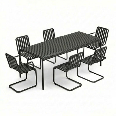HAY Palissade Cantilever Garden Dining Set - Large - Curated by Holloways of Ludlow