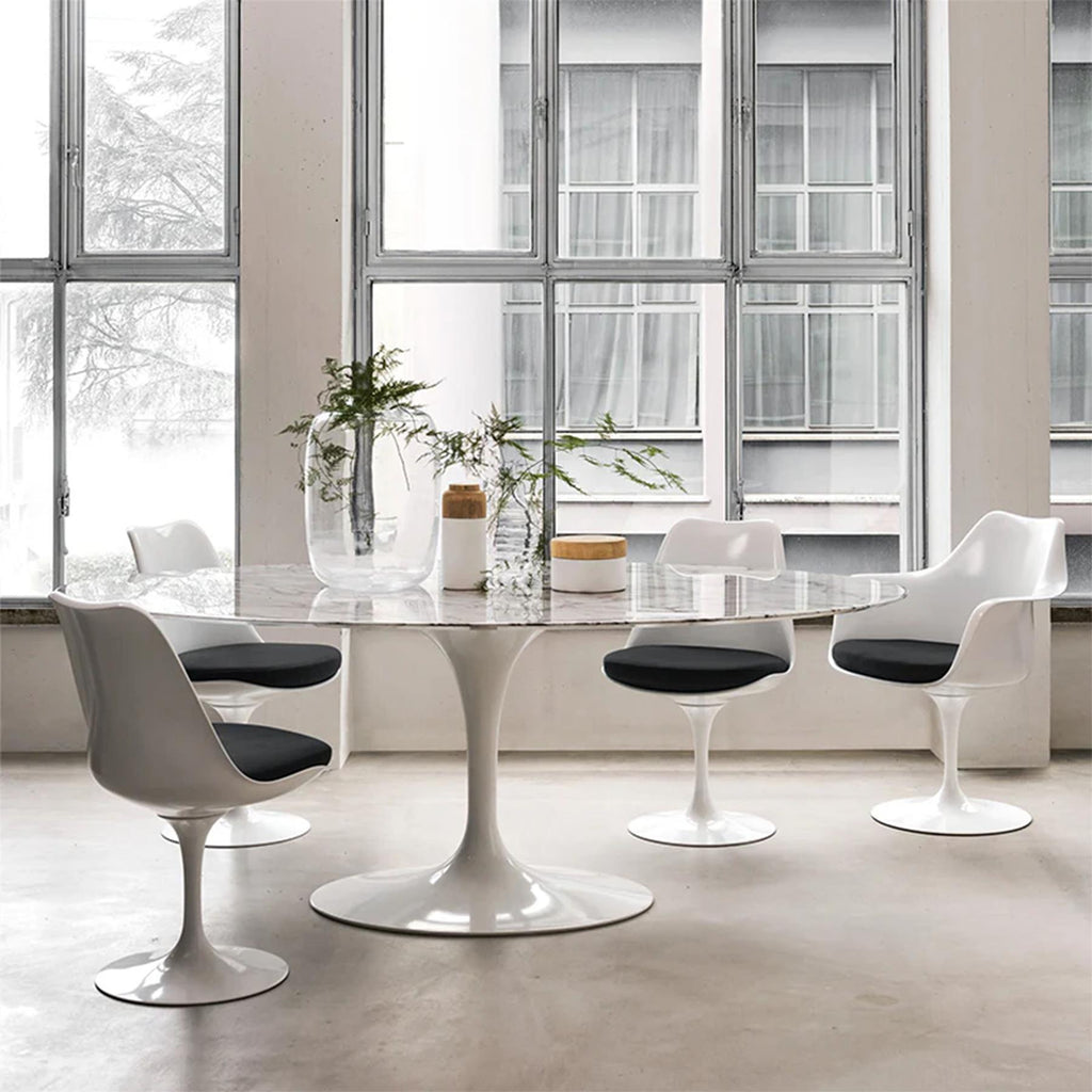 Knoll Saarinen Tulip Dining Armchair with Seat Pad