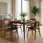 Fredericia Soborg Wood Base Chair with Upholstered Seat