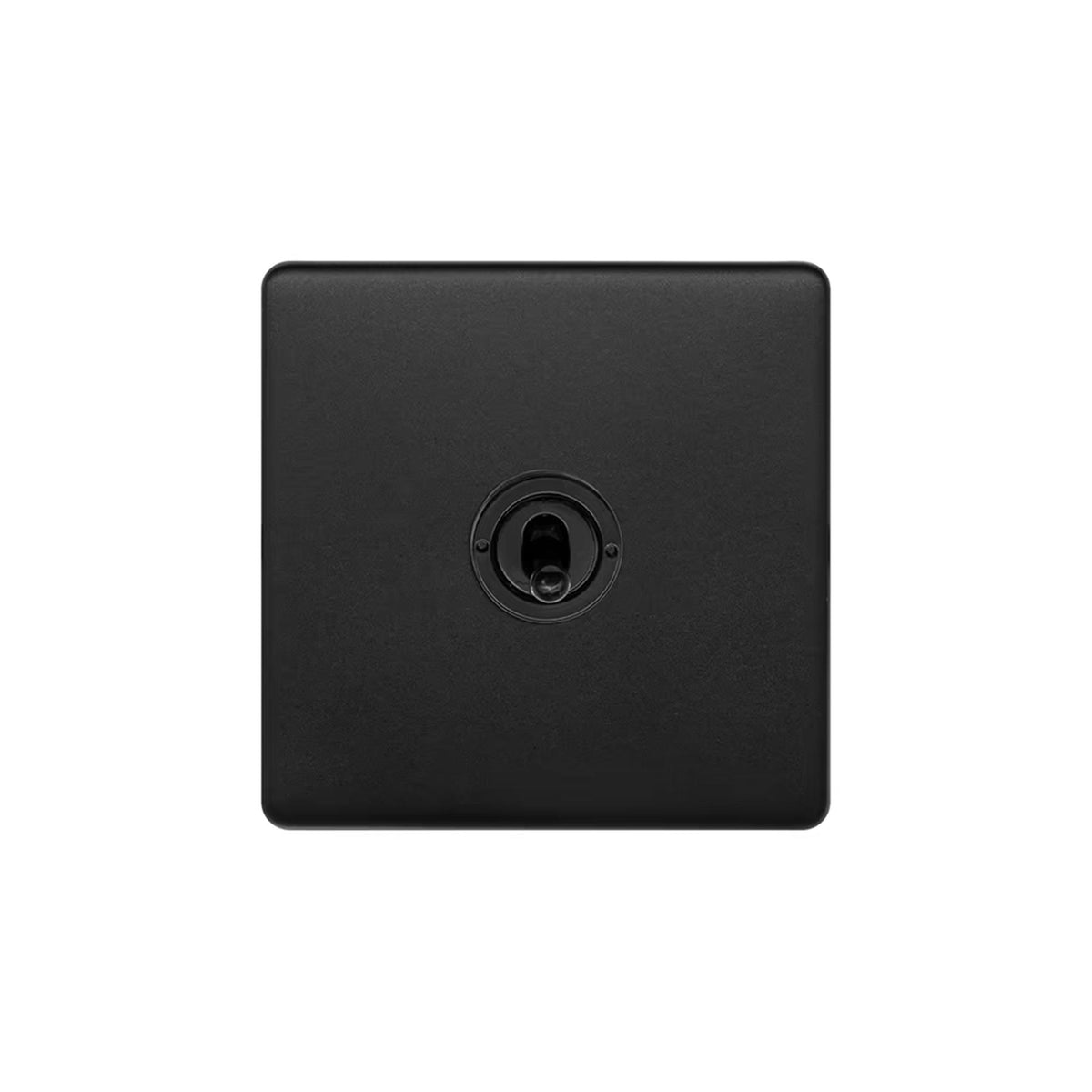 Soho Lighting Camden Collection Matt Black 20A 1 Gang 2 Way Toggle Switch