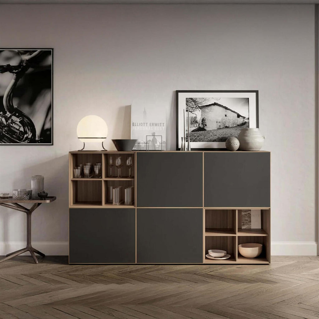 Treku Lauki Large Sideboard - Walnut & Graphite