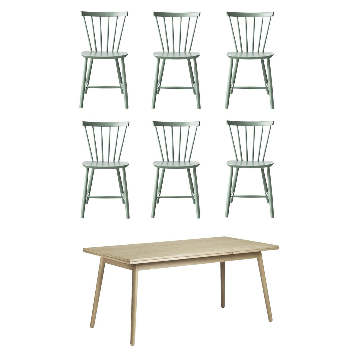 FDB Mobler Family Dining Table Set