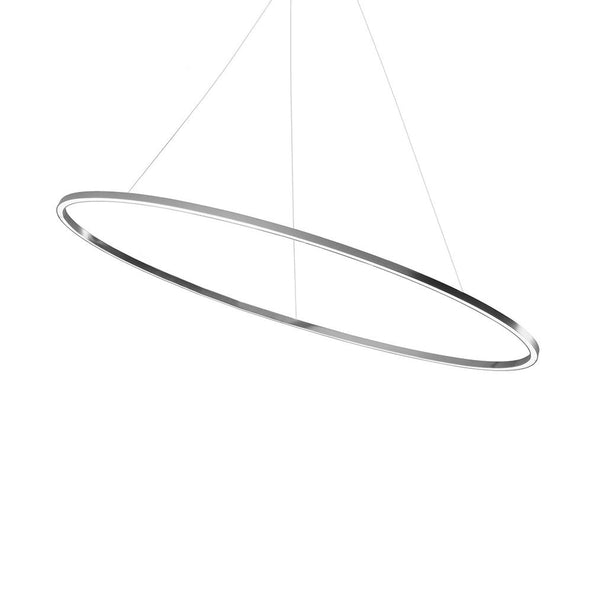 Ex-Display Nemo Ellisse Major Pendant Light - Polished Aluminium, Uplight