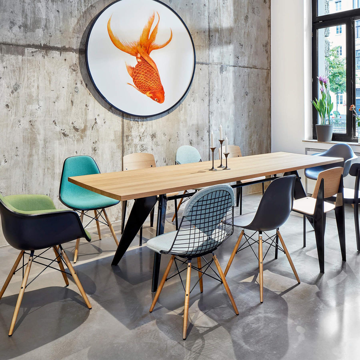 Vitra Wire Chair DKW Upholstered