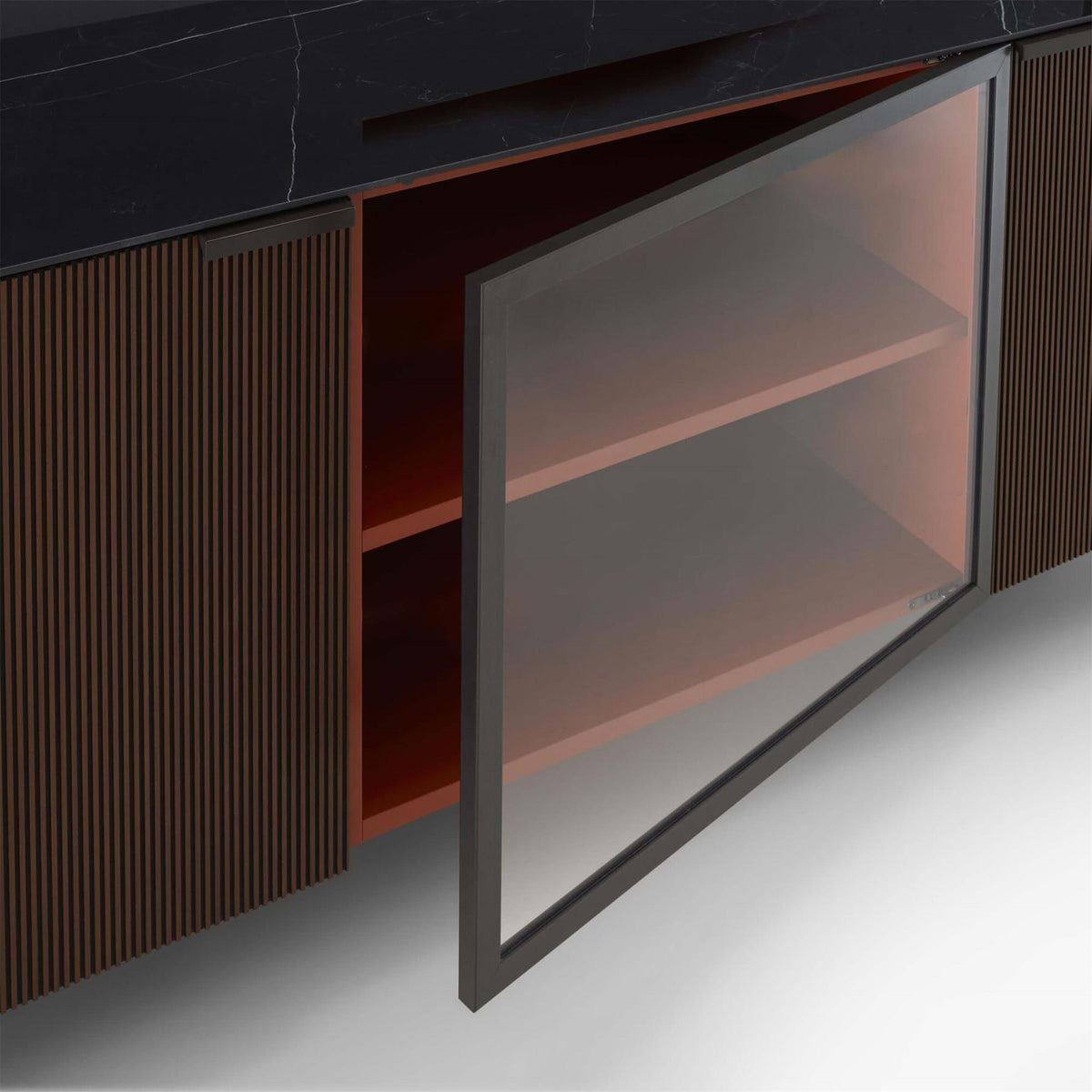 Ligne Roset Selvans Sideboard with Glass Door