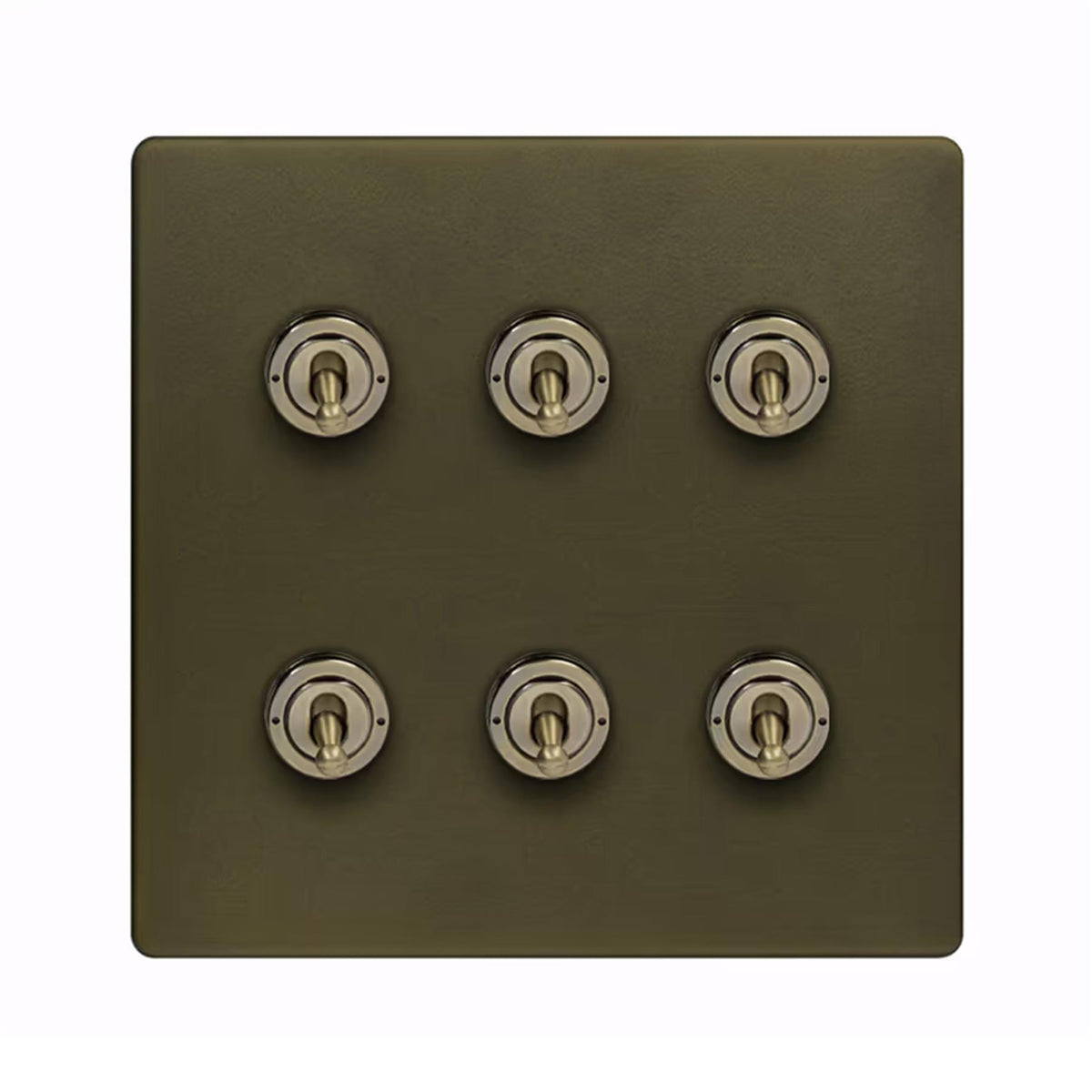Soho Lighting Eton Collection Bronze 20A 6 Gang 2 Way Toggle Switch