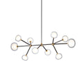 Outlet TOOY Nabila Chandelier- 552.10 - Brushed Brass with Clear Glass