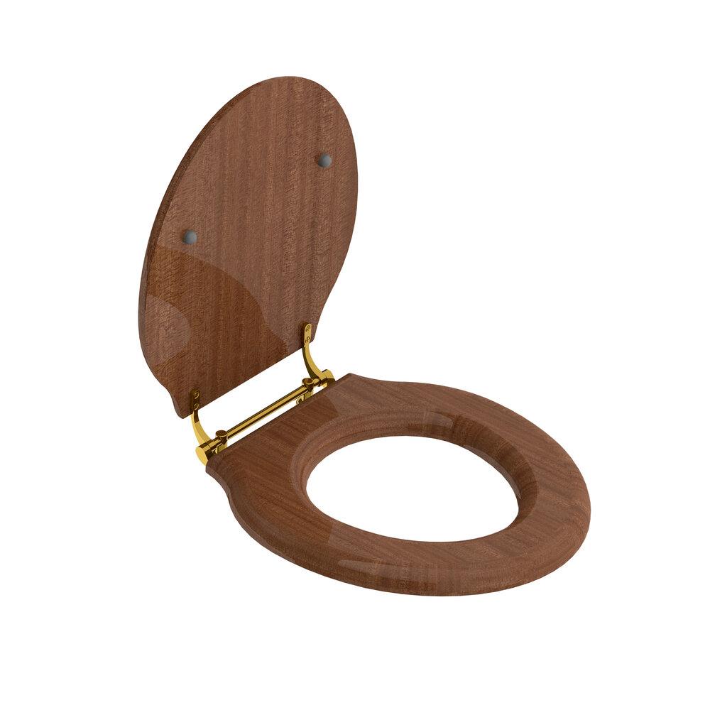 Lefroy Brooks Classic Mahogany Lavatory Seat LB 7240