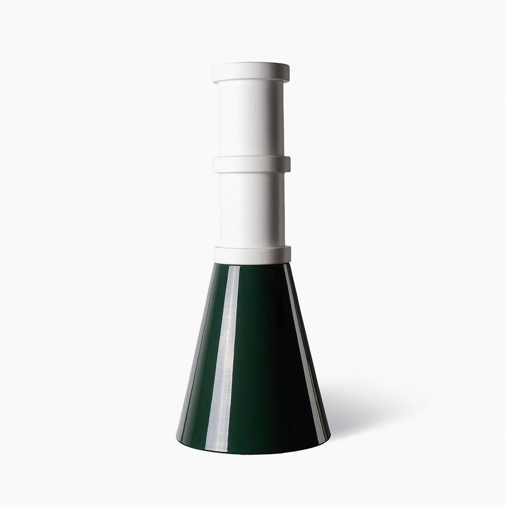 Bitossi Nathalie Du Pasquier - Bianco Matt, Verde Lucido Sculpture