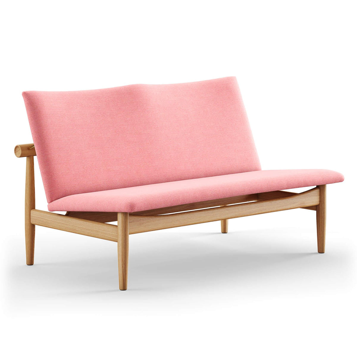 Finn Juhl The Japan 2 Seater Sofa in Dark Oiled Oak