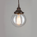 Outlet Old School Electric Globe Blown Glass Pendant Light
