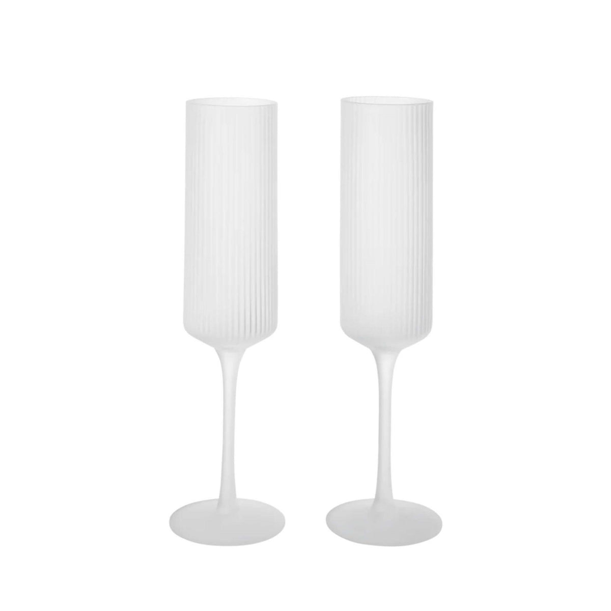 Ferm Living Ripple Champagne Flutes - Set of 2